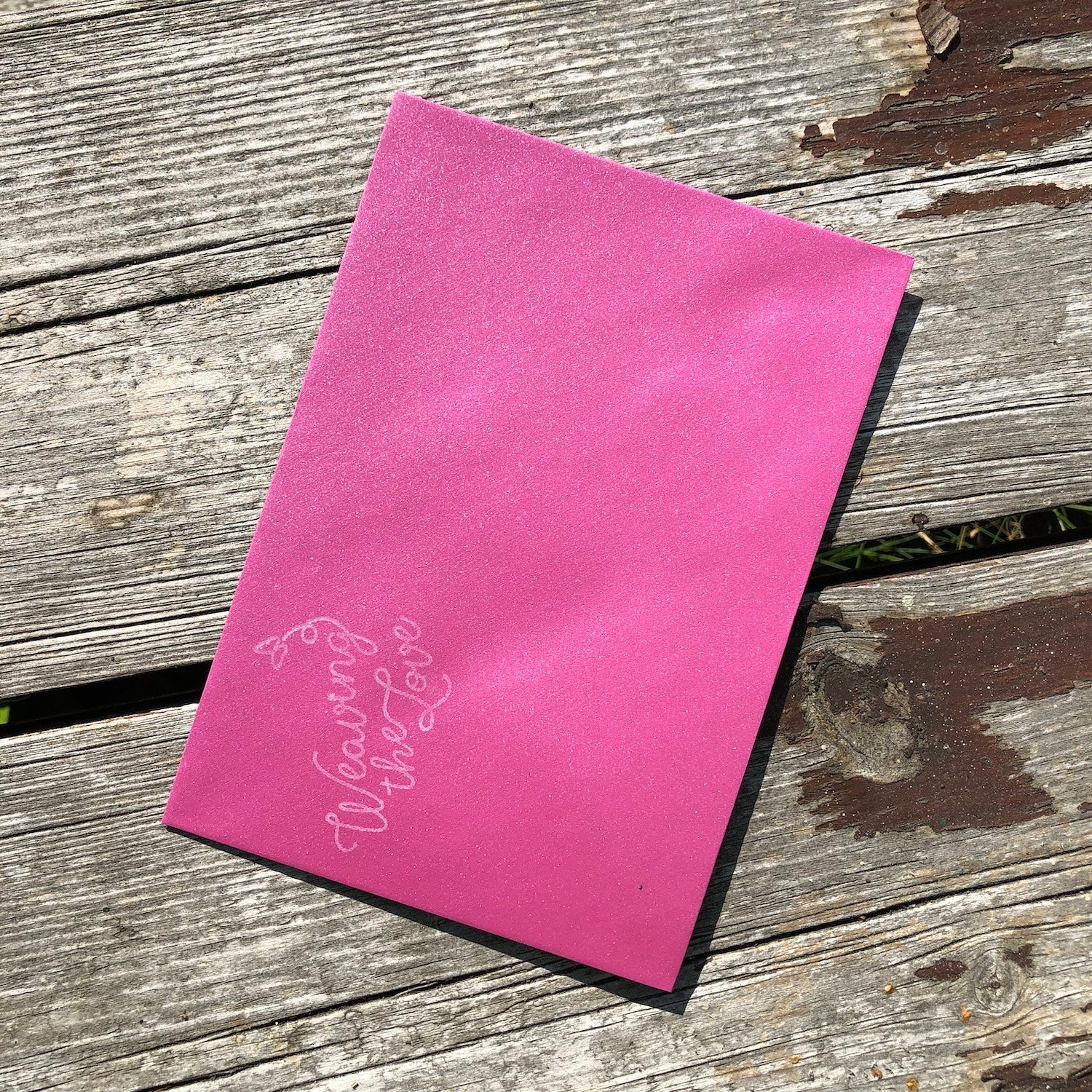 Handmade Scottish Greeting Card featuring Harris Tweed® Family of Hearts