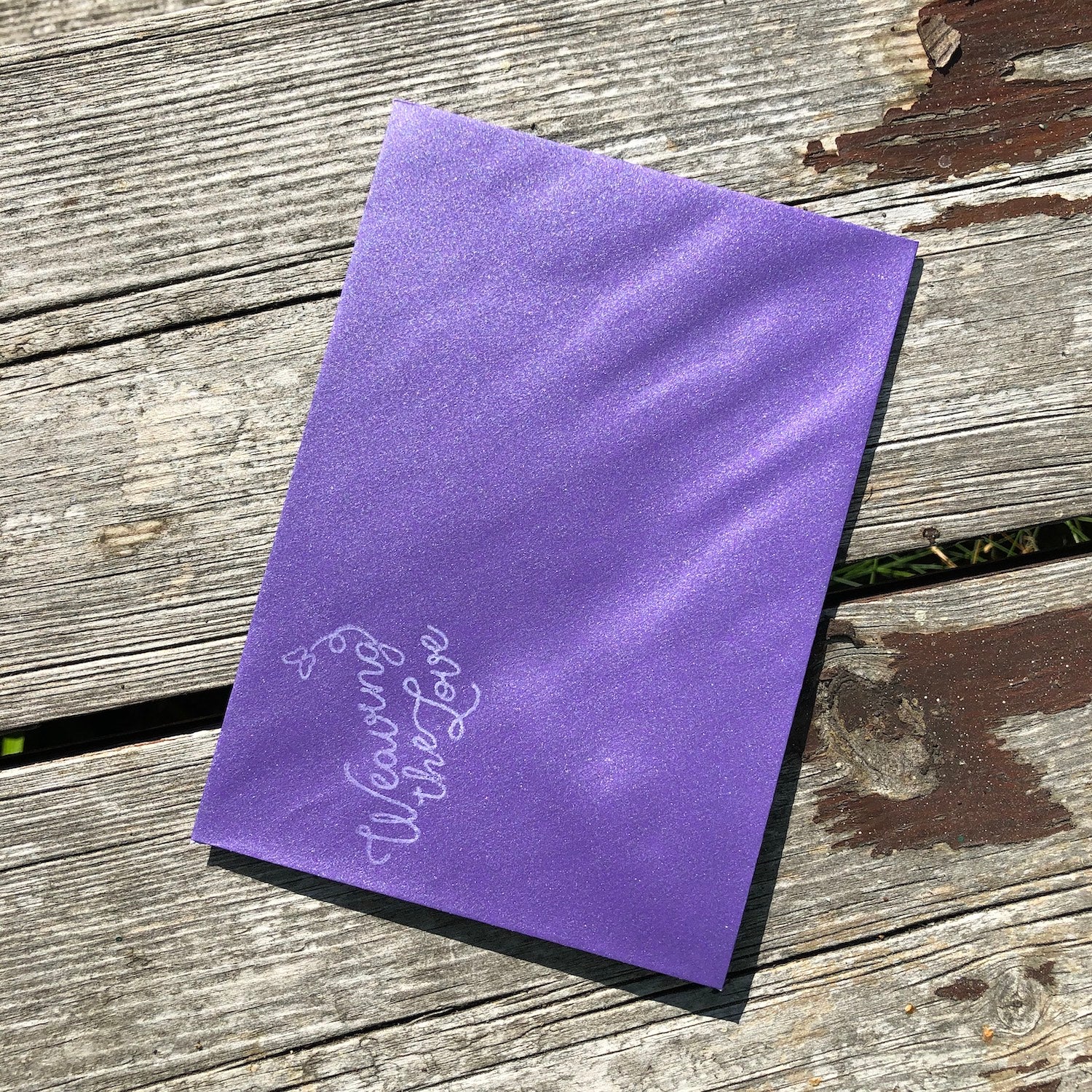 Handmade Scottish Greeting Card featuring Harris Tweed® Family of Hearts